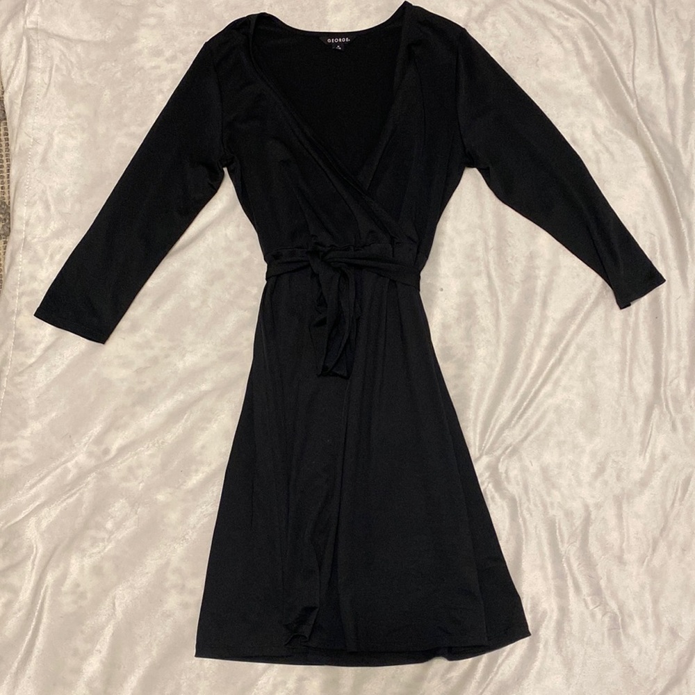 George black 3/4 sleeve dress - medium